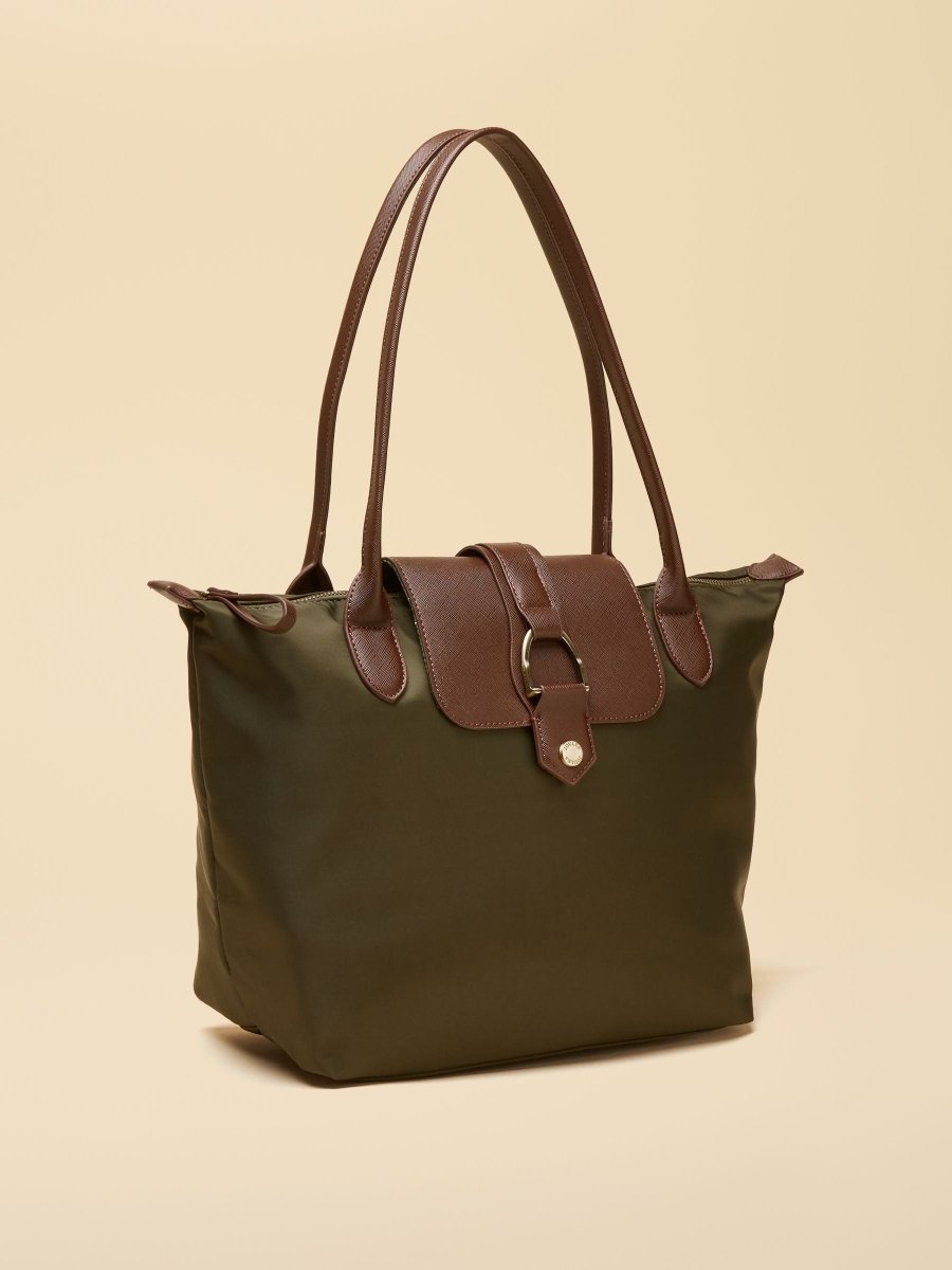 Edie Khaki Green Shopper bag - RUTHERFORD & Co