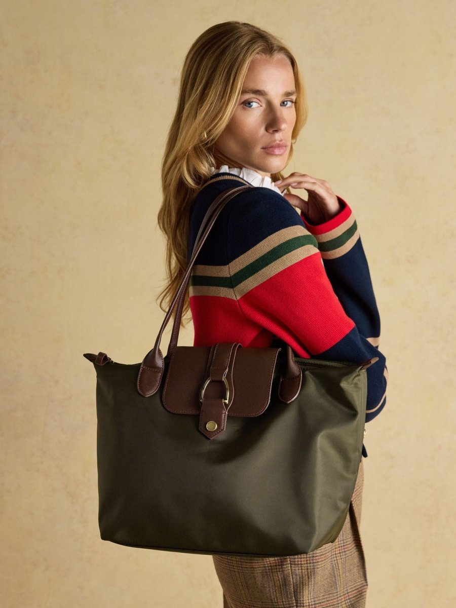 Edie Khaki Green Shopper bag - RUTHERFORD & Co
