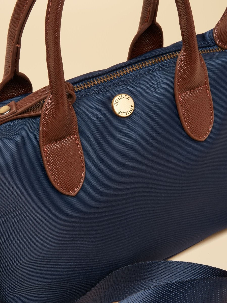 Edie Navy Ecru Check Crossbody Bag - RUTHERFORD & Co