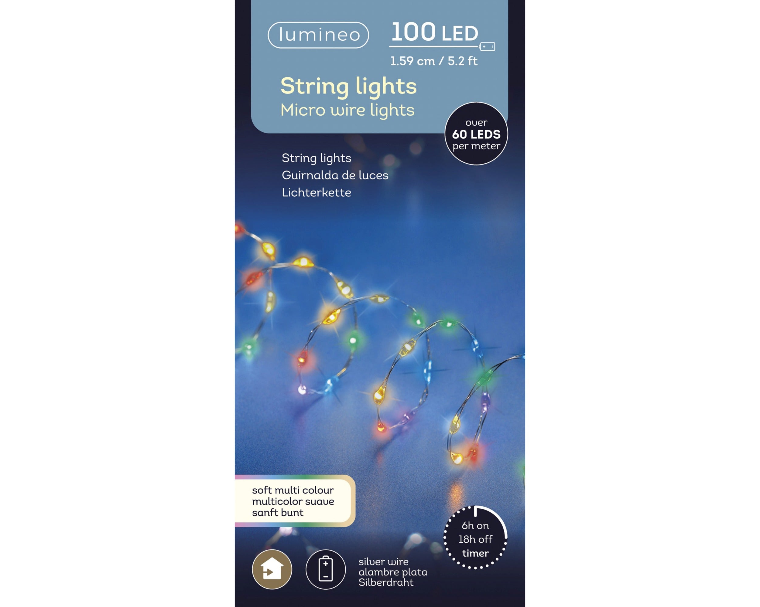Lumineo String Lights Soft Multi (159 cm)
