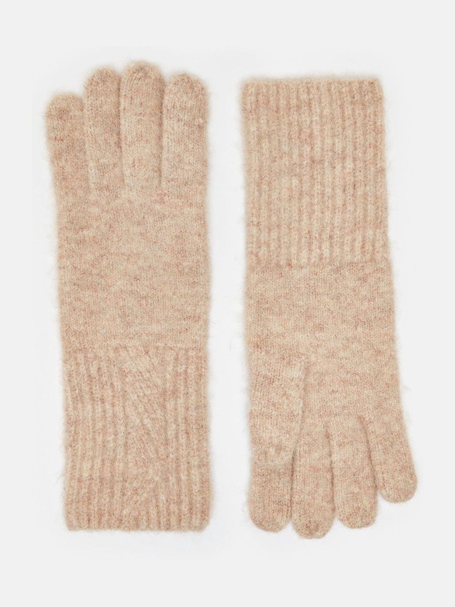 Effie Camel Knitted Gloves - RUTHERFORD & Co
