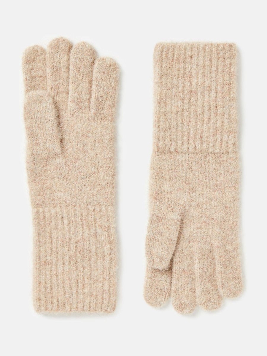 Effie Camel Knitted Gloves - RUTHERFORD & Co