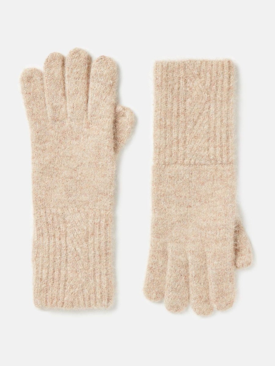 Effie Camel Knitted Gloves - RUTHERFORD & Co
