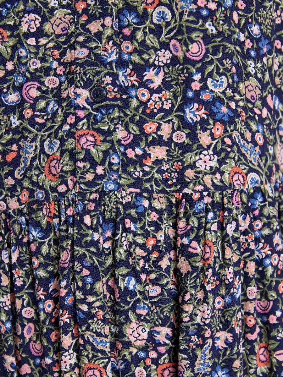 Eleanora Navy Ditsy Shirt Dress - RUTHERFORD & Co