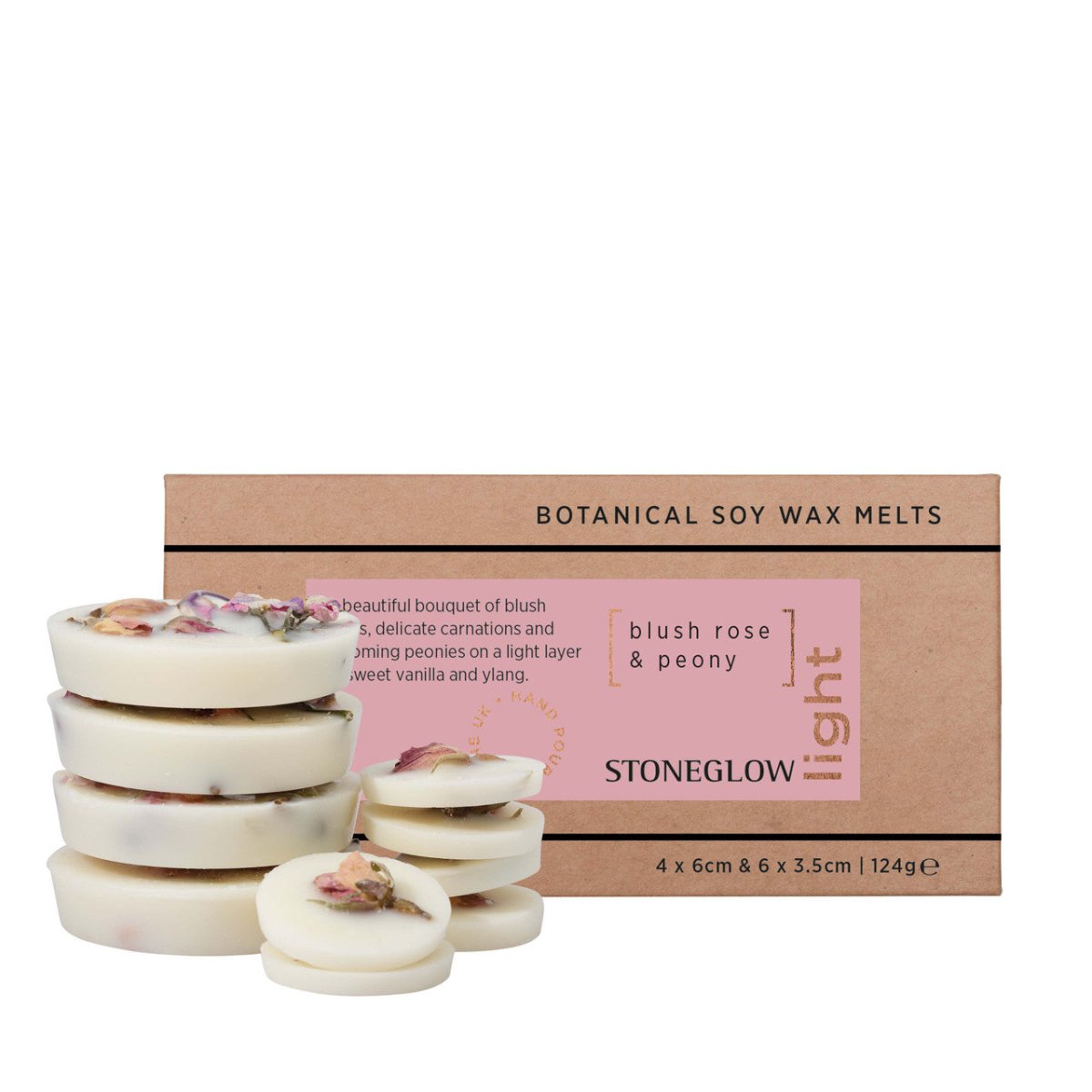 Elements - Light - Blush Rose & Peony - Botanical Soy Wax Melts - RUTHERFORD & Co