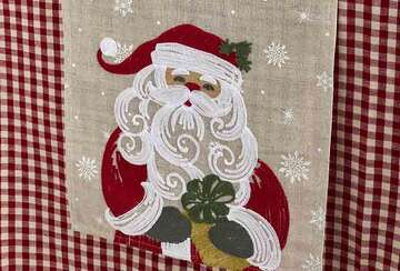 Embroidered Father Christmas Runner - RUTHERFORD & Co