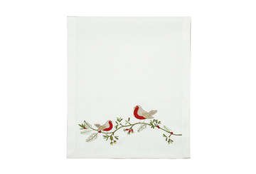 Embroidered Robin Runner - RUTHERFORD & Co