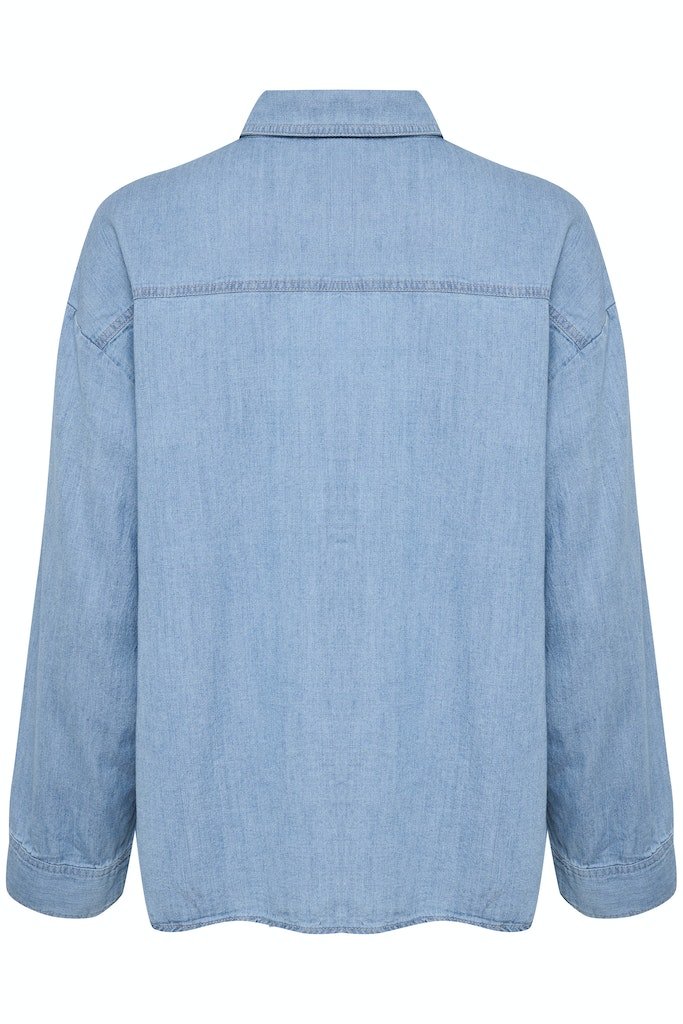 EmmarosePW Sh Shirt - Light Blue Denim - RUTHERFORD & Co