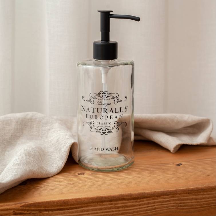 Empty Glass Hand Wash Bottle 500ml - RUTHERFORD & Co