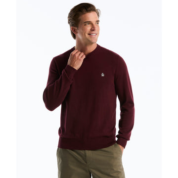 Cotton Crew Neck Sweater In Port Royale