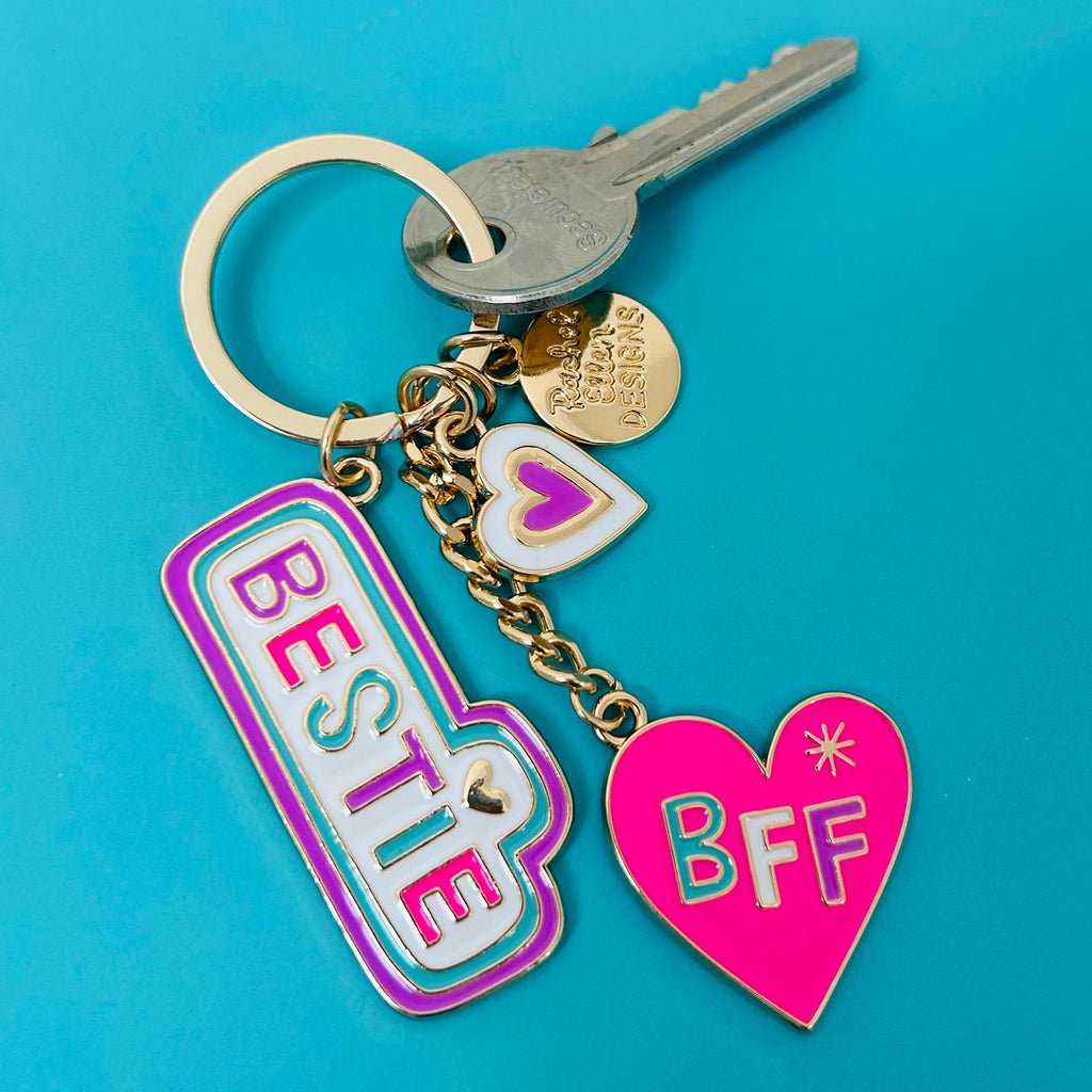 Enamel Keyring/Bestie - RUTHERFORD & Co