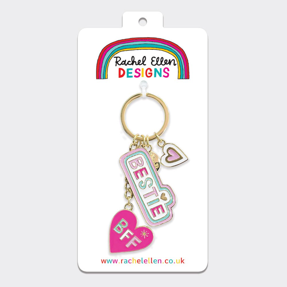 Enamel Keyring/Bestie - RUTHERFORD & Co