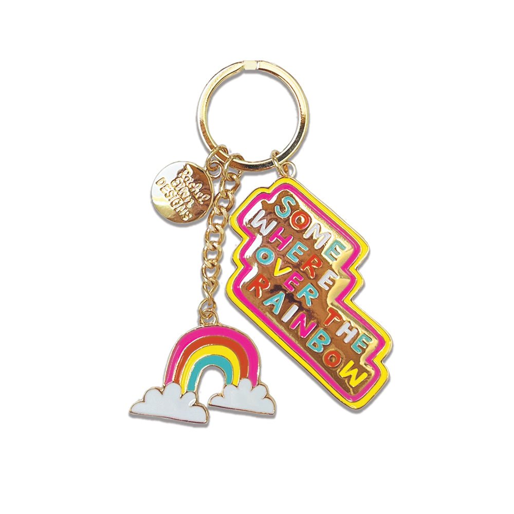 Enamel Keyring/Somewhere Over The Rainbow - RUTHERFORD & Co