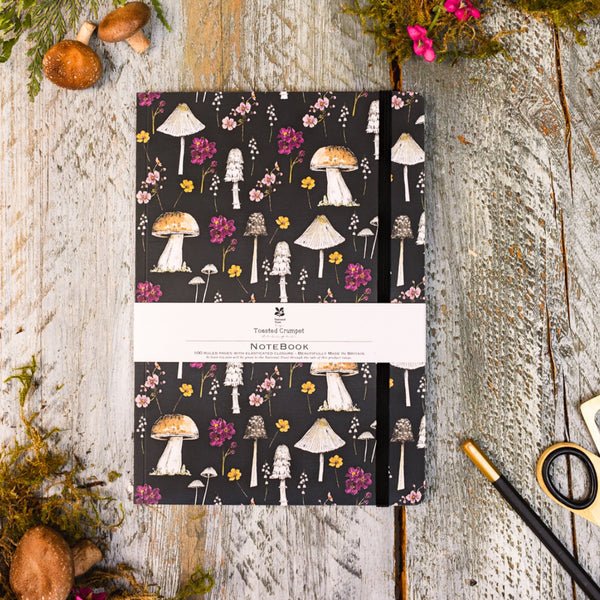 Enchanted Woodlands (Noir) A5 Lined Notebook - RUTHERFORD & Co