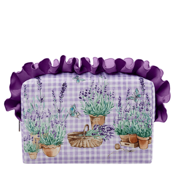 English Lavender Ruffle Wash Bag - RUTHERFORD & Co