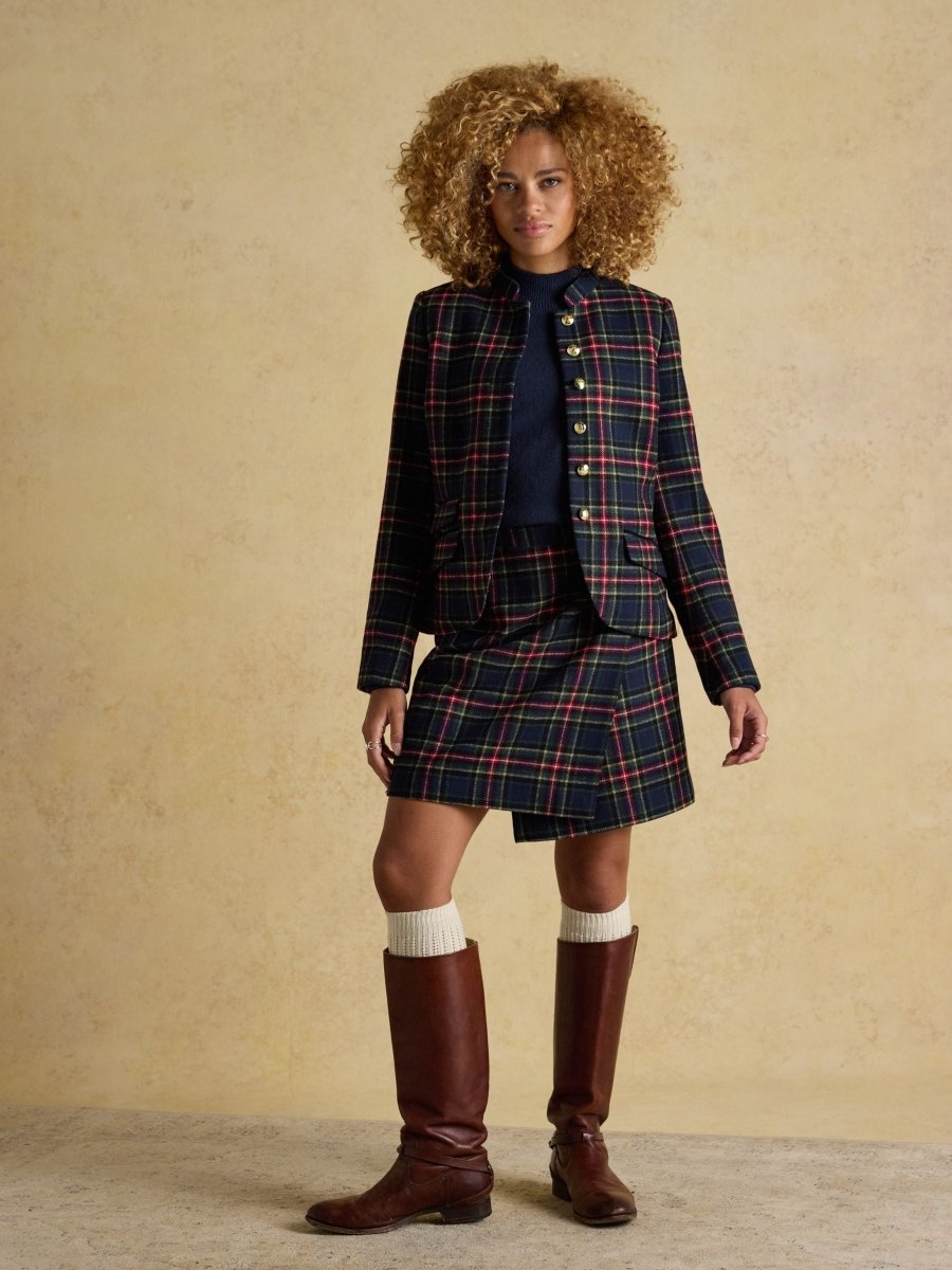Enid Navy High Neck Jumper - RUTHERFORD & Co