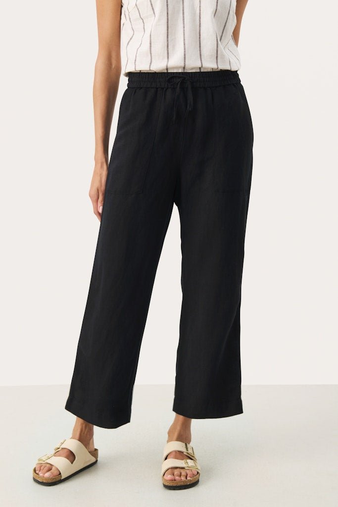 EniolasPW Pa Trousers - Black - RUTHERFORD & Co