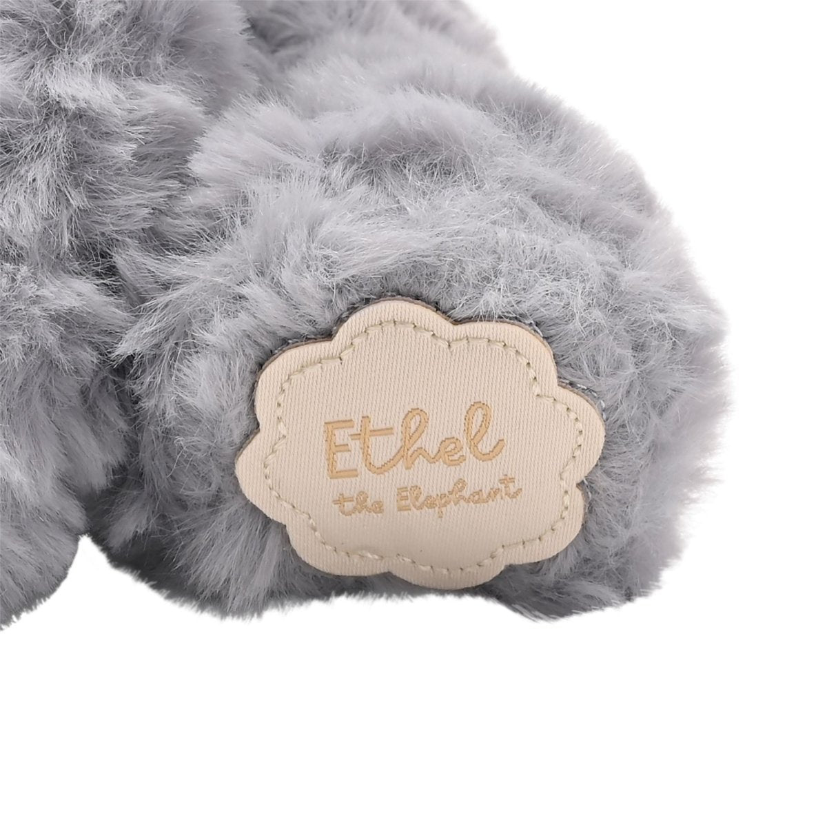 Ethel The Plush Sitting Grey Elephant 22 cm - RUTHERFORD & Co