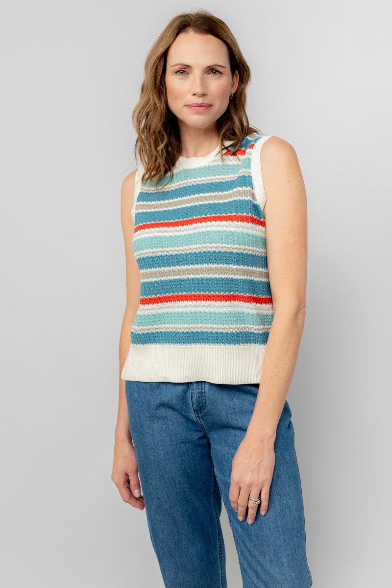 Eva Organic Cotton Knitted Tank - RUTHERFORD & Co