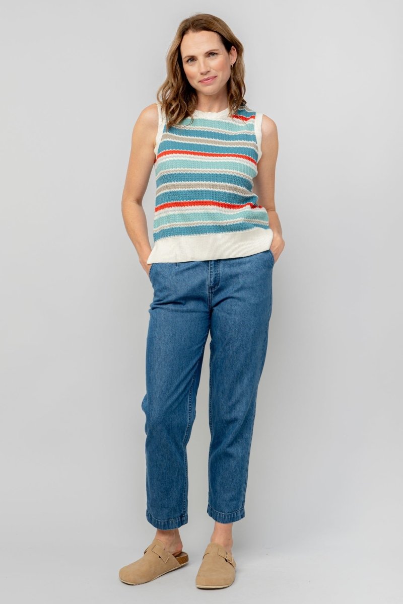 Eva Organic Cotton Knitted Tank - RUTHERFORD & Co