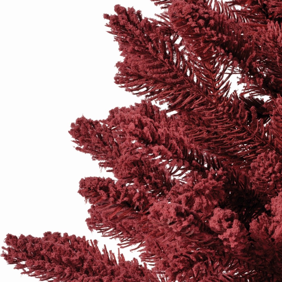 Everlands 60 cm Burgundy Flock Mini Christmas Tree - RUTHERFORD & Co