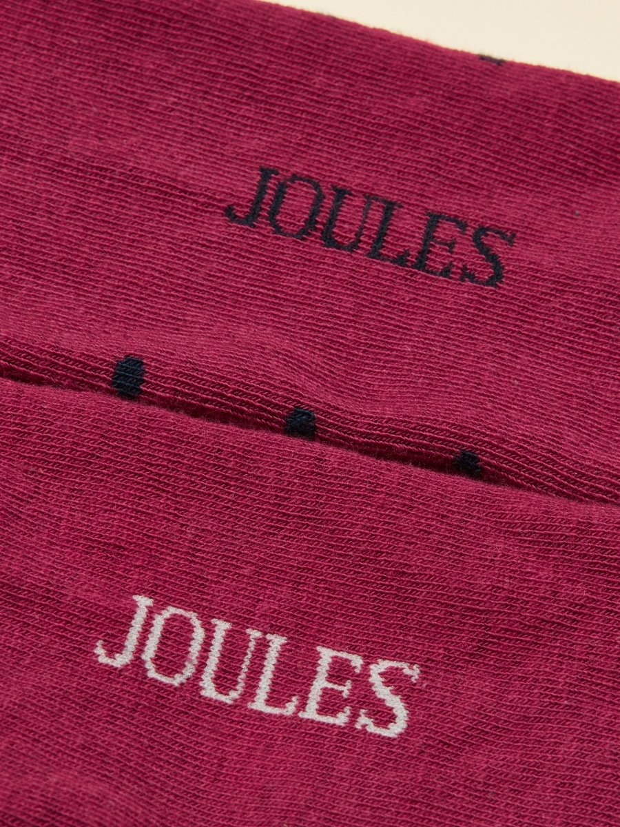 Everyday Berry Pink 2 Pack Socks - RUTHERFORD & Co