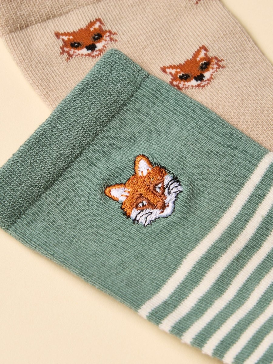 Everyday Khaki/Stone 2 Pack Socks - RUTHERFORD & Co