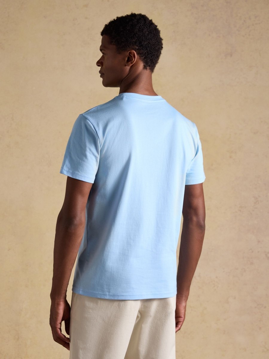 Everyday Light Blue Classic Fit Cotton T-Shirt - RUTHERFORD & Co