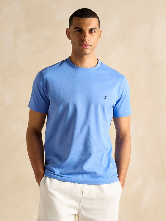 Everyday Mid Blue Crew Neck T-Shirt - RUTHERFORD & Co
