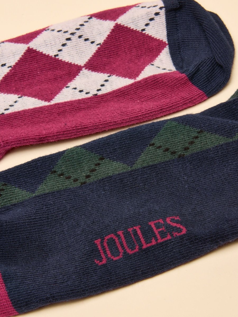 Everyday Multi 2 Pack Cotton Blend Socks - RUTHERFORD & Co