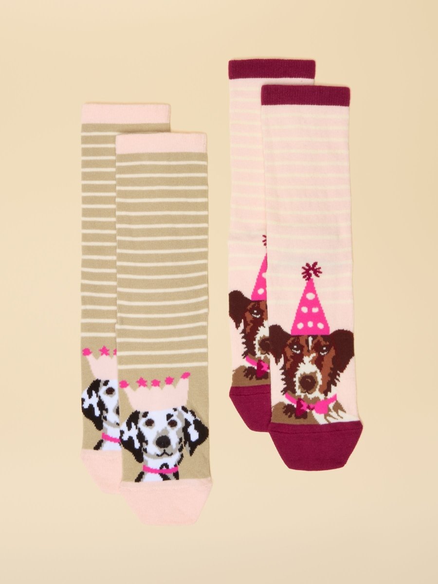 Everyday Multi Ecru 2 Pack Cotton Blend Socks - RUTHERFORD & Co
