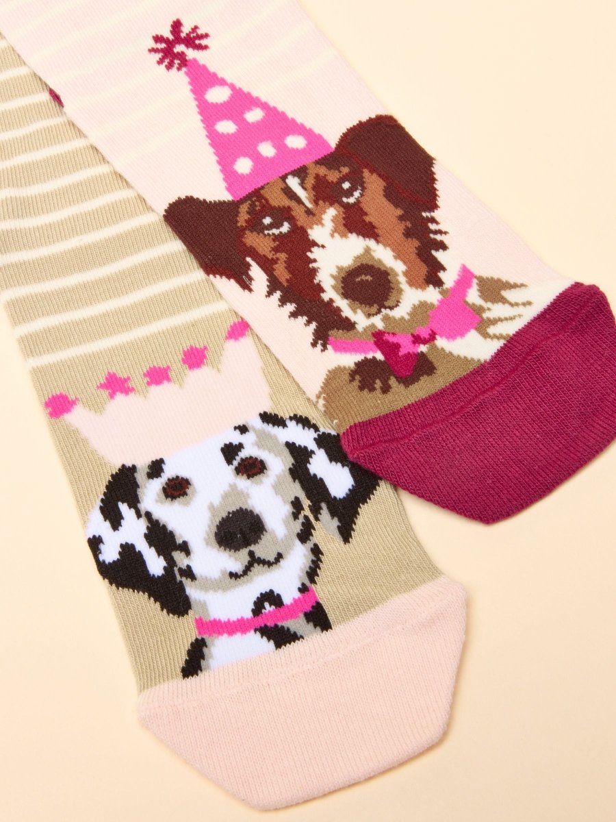 Everyday Multi Ecru 2 Pack Cotton Blend Socks - RUTHERFORD & Co