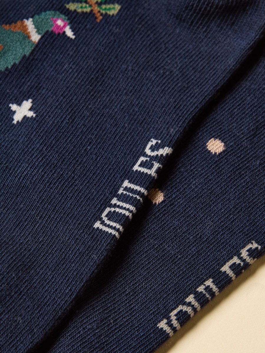 Everyday Multi Navy 2 Pack Socks - RUTHERFORD & Co