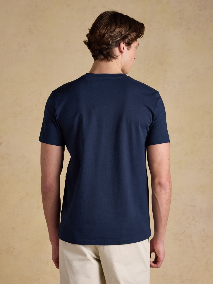 Everyday Navy Classic Fit Cotton T-Shirt - RUTHERFORD & Co