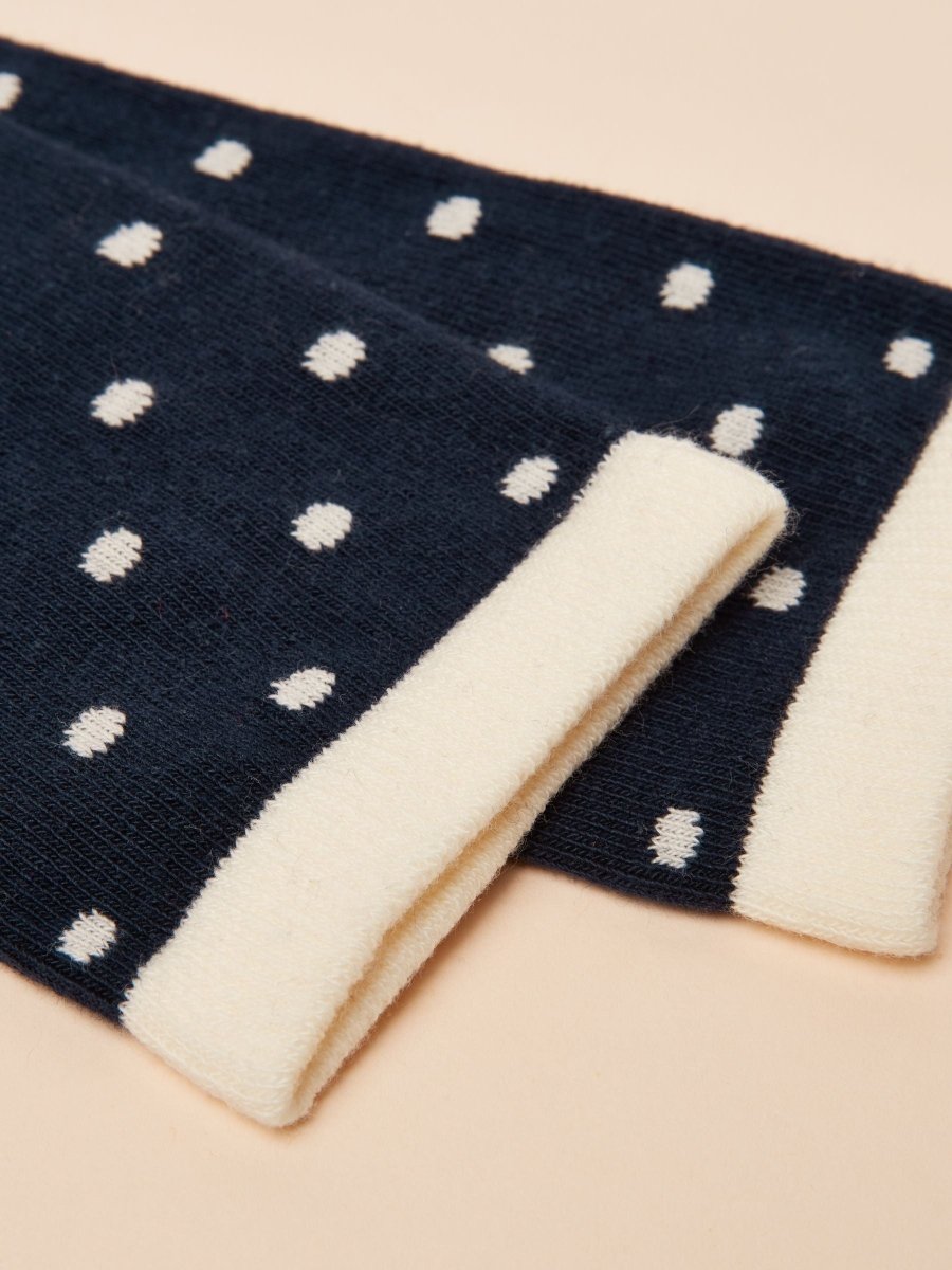 Everyday Navy/Oatmeal 2 Pack Socks - RUTHERFORD & Co