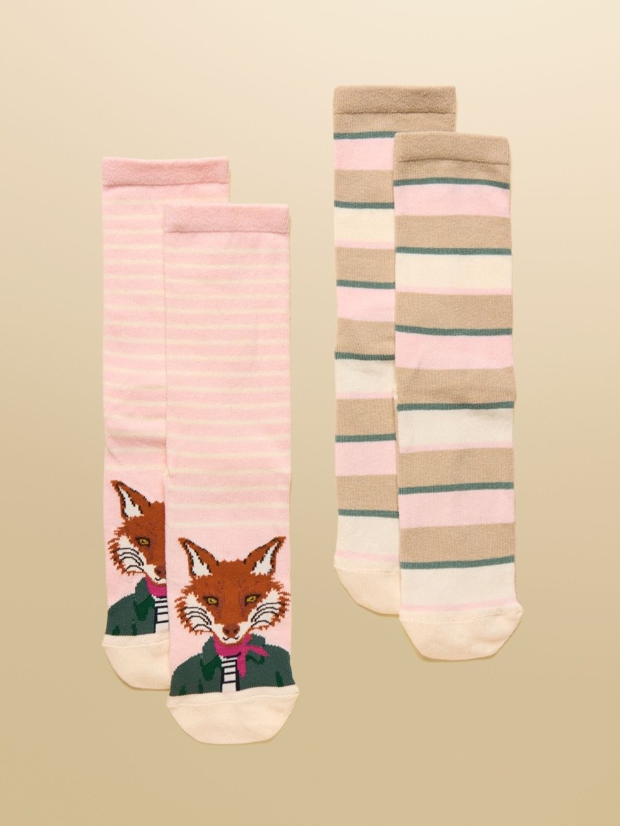 Everyday Pink 2 Pack Socks - RUTHERFORD & Co