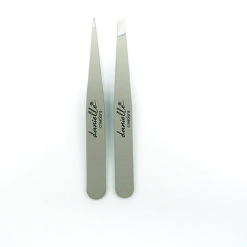 Eyebrow Tweezer Set Duo Hair Pluck Removal For Brows