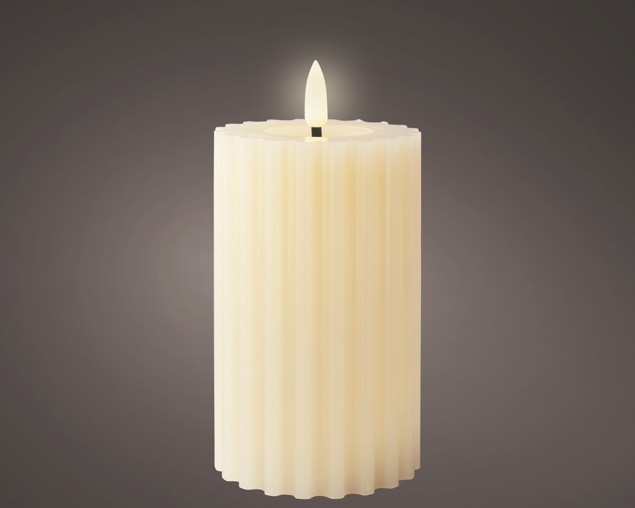 Lumineo LED Wick Candle - Beige (15 cm)