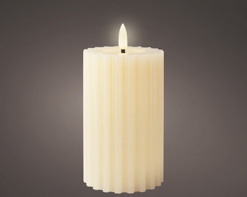 Lumineo LED Wick Candle - Beige (15 cm)