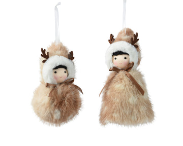 Decoris Hanging Ornament Polyester Brown - Assorted