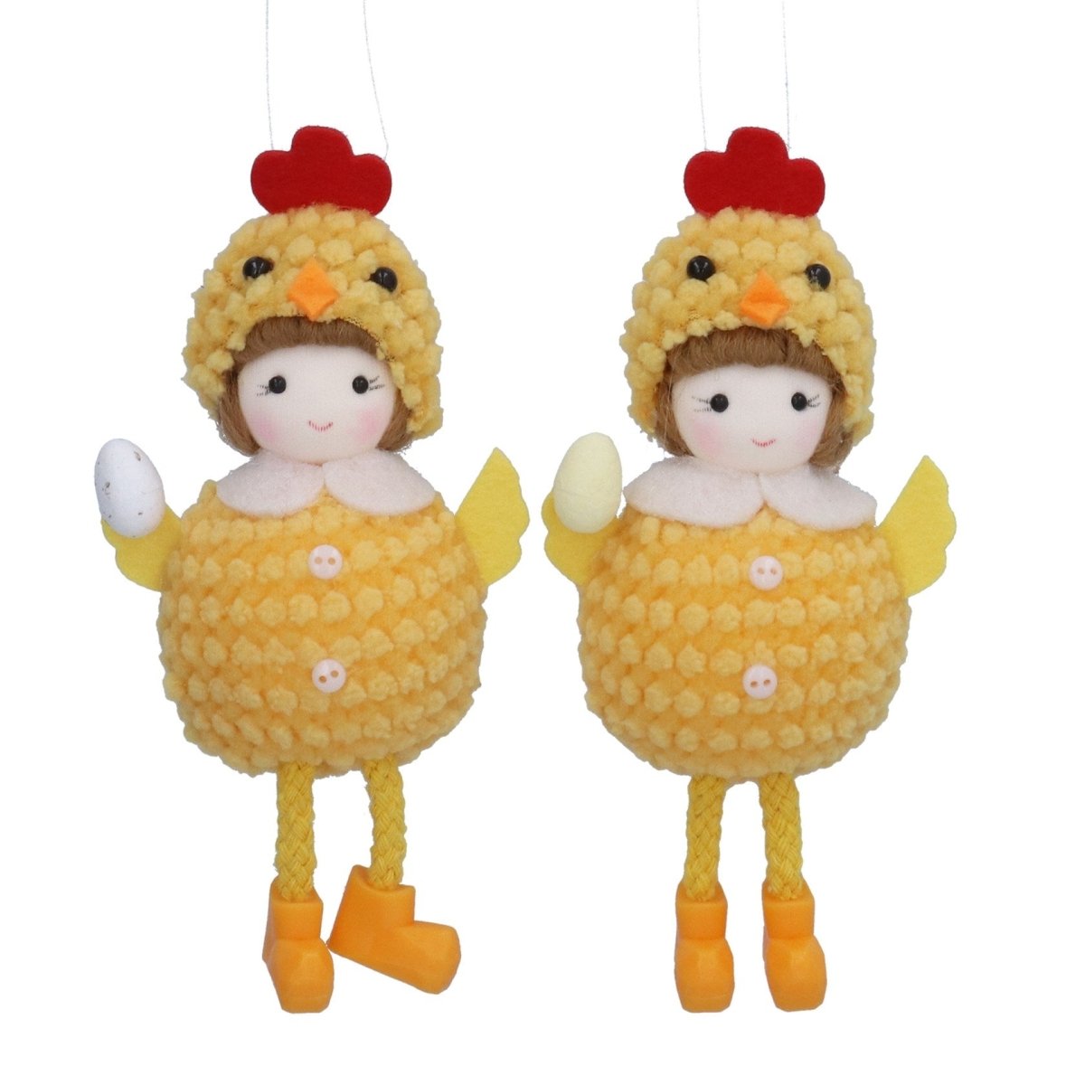 Fabric Hanging Dec 15cm - Girl Chick - RUTHERFORD & Co