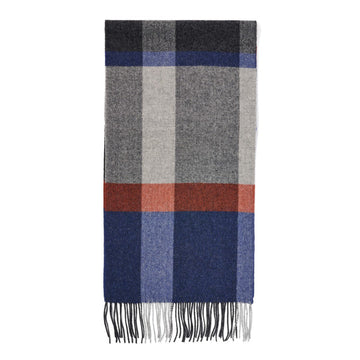 Failsworth Lambswool Checked Scarf - 800 - RUTHERFORD & Co