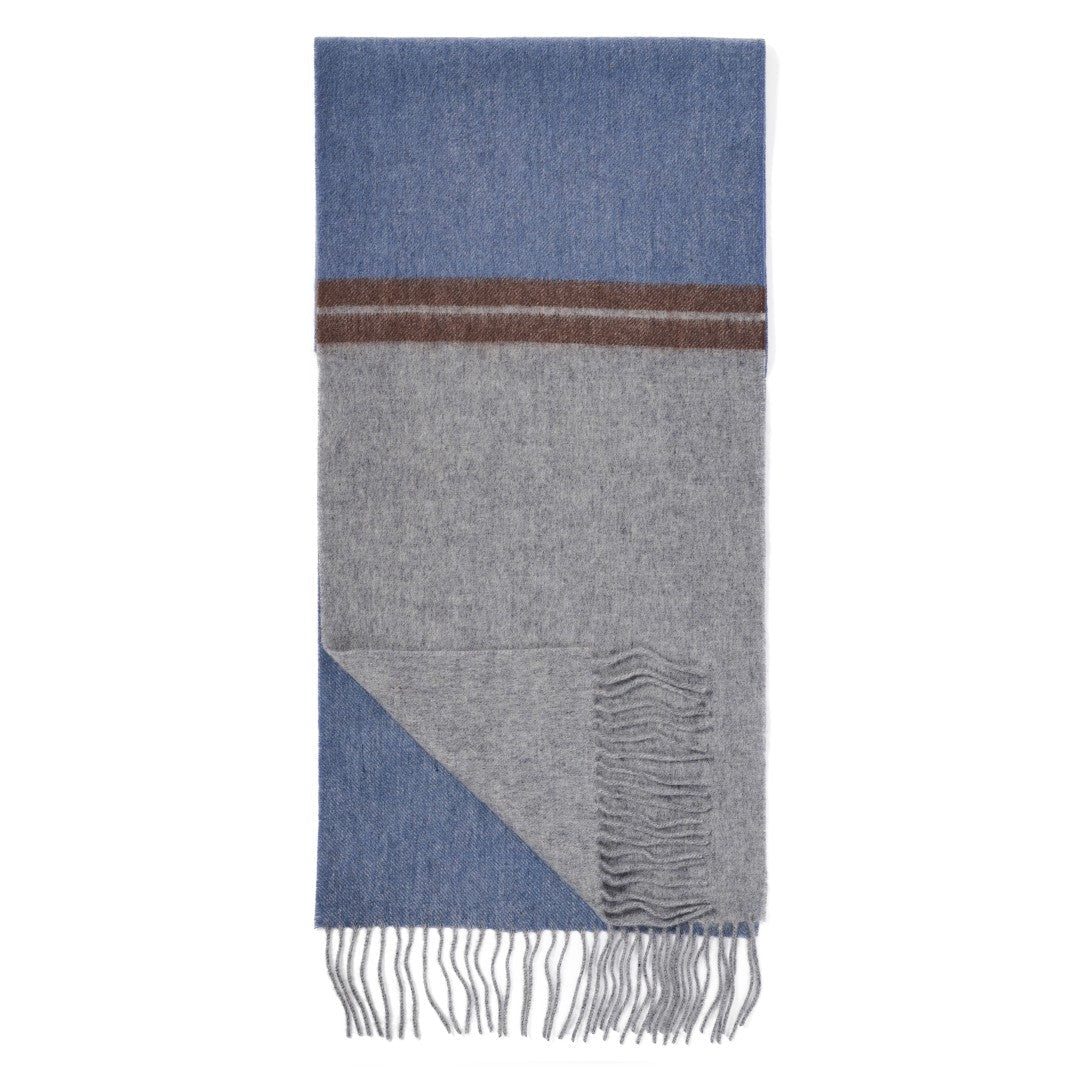 Failsworth Lambswool Scarf - Jeans Blue - RUTHERFORD & Co