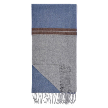 Failsworth Lambswool Scarf - Jeans Blue - RUTHERFORD & Co