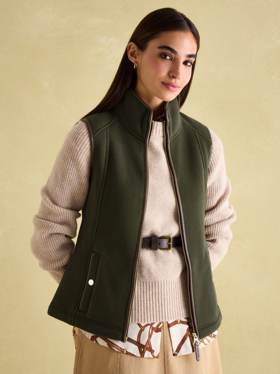 Fairbourne Green Fleece Gilet - RUTHERFORD & Co