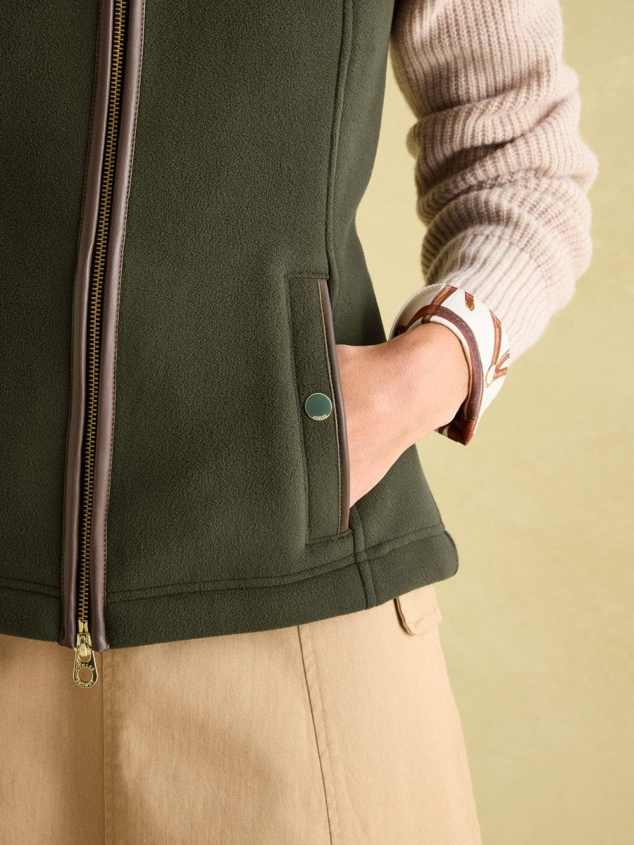 Fairbourne Green Fleece Gilet - RUTHERFORD & Co