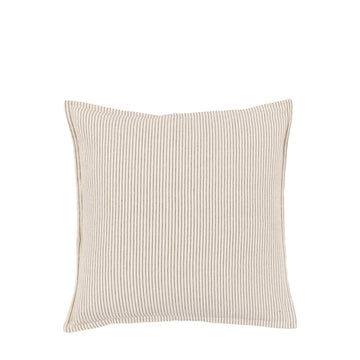 Fairford Woven Stripe Pf Cushion Cream 45x45 - RUTHERFORD & Co
