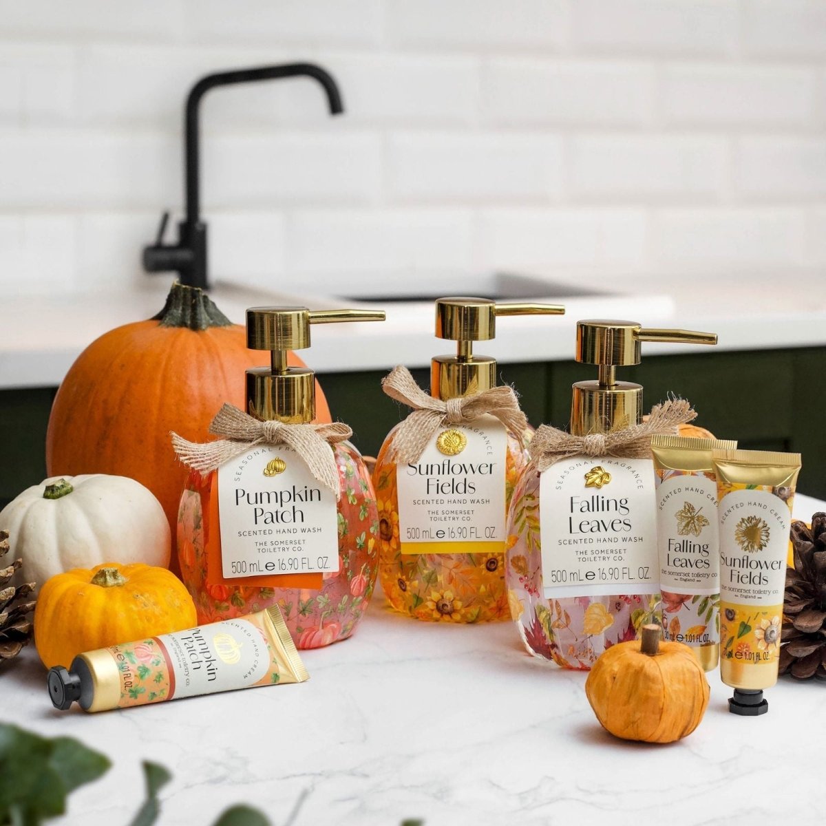 Falling Leaves Pattern Pumpkin Hand Cream 30ml - RUTHERFORD & Co