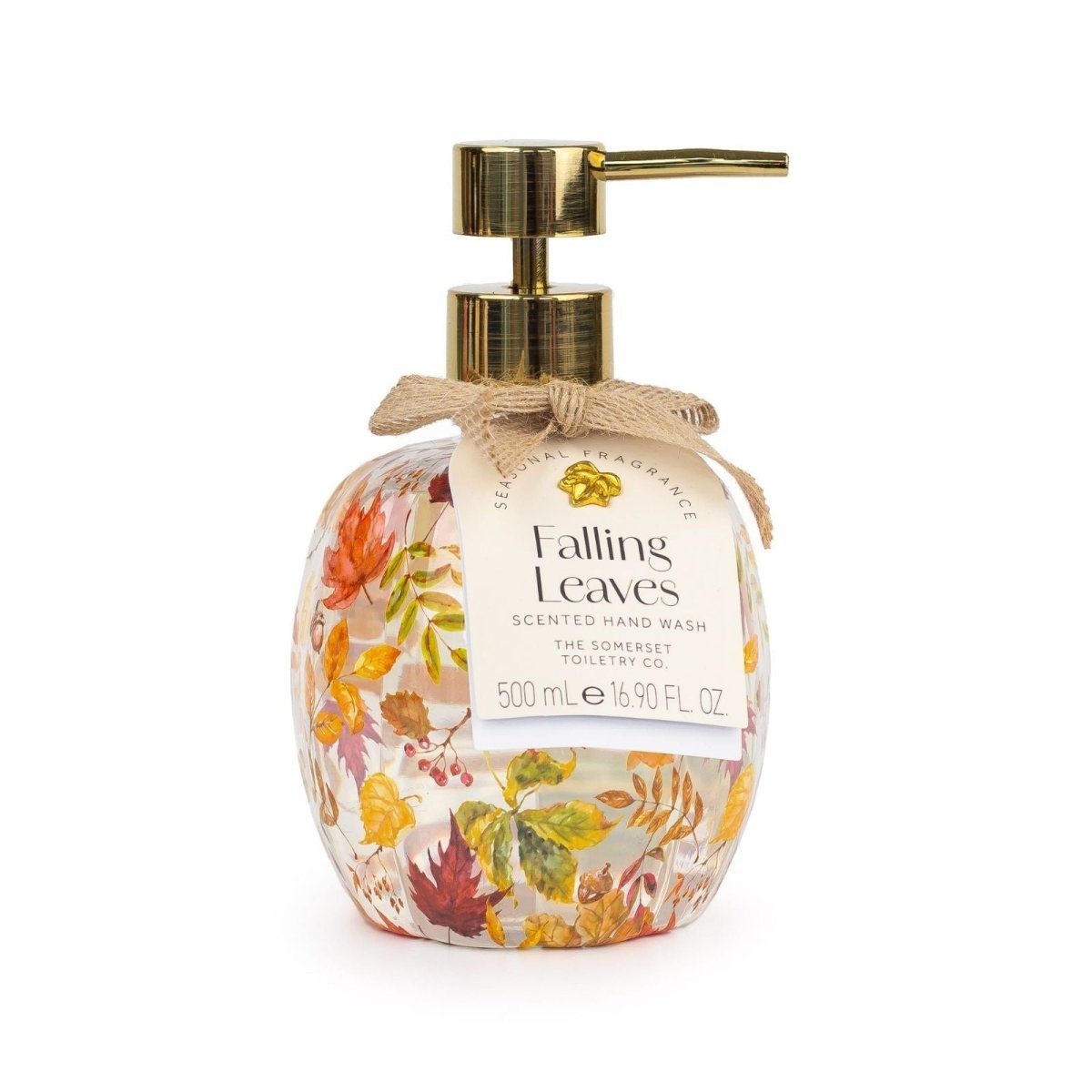 Falling Leaves Pattern Pumpkin Hand Wash 500ml - RUTHERFORD & Co