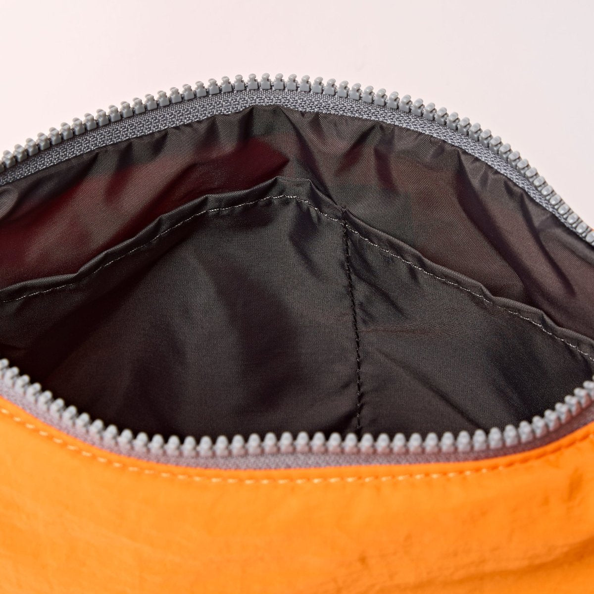 Farringdon Half Moon Bag in Jaffa Orange - RUTHERFORD & Co